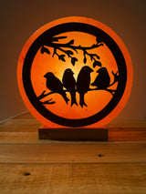 Himalaya Zoutlamp - Vogels 3D - incl. kabel & reservelampje