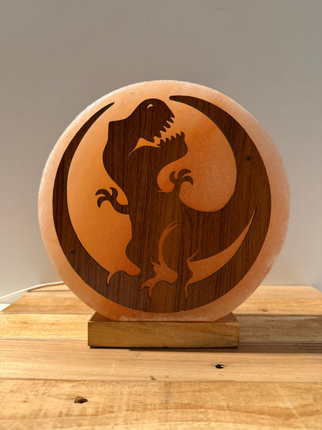 Dino 3D Himalaya zoutlamp sfeerverlichting van natuurlijk zout