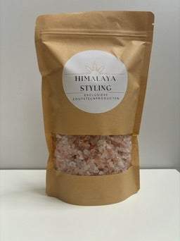 Himalaya badzout 2-5 mm in hersluitbare kartonnen verpakking van 1 kg uit Pakistan, voor in bad